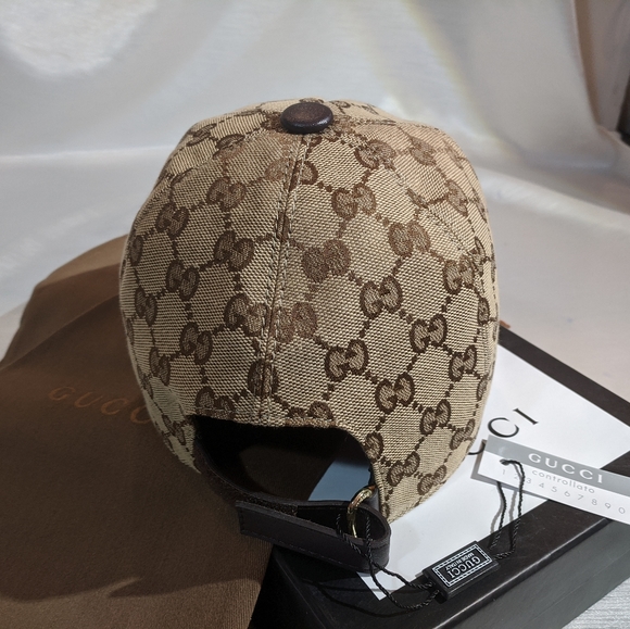 Gucci NEW GG monogram hat with bee logo. UNISEX - Picture 3 of 8
